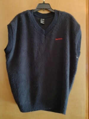 Urban Outfitters iets frans Sweater Vest Navy Mens Size XL