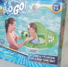 Swimming Pool Float Kids H2OGO With Shade Ages 1-2 Size 29"x26" New