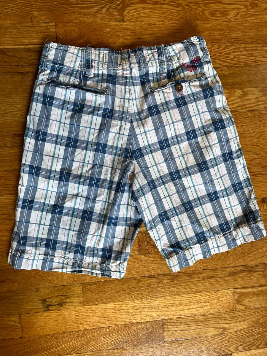 American Eagle outfitters mens Cotton plaid shorts size 30 eBay