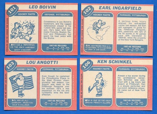1968-69 TOPPS 68-69 NHL HOCKEY CARD 1-132 + ERROR SEE LIST - Picture 199 of 255
