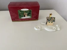 Vtg Hallmark Keepsake A Snoopy Christmas Display Woodstock On Doghouse 2000 READ