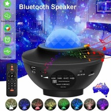 LED Starry Night Sky Galaxy Projector Lamp 3D Ocean Wave Star Light Party AU