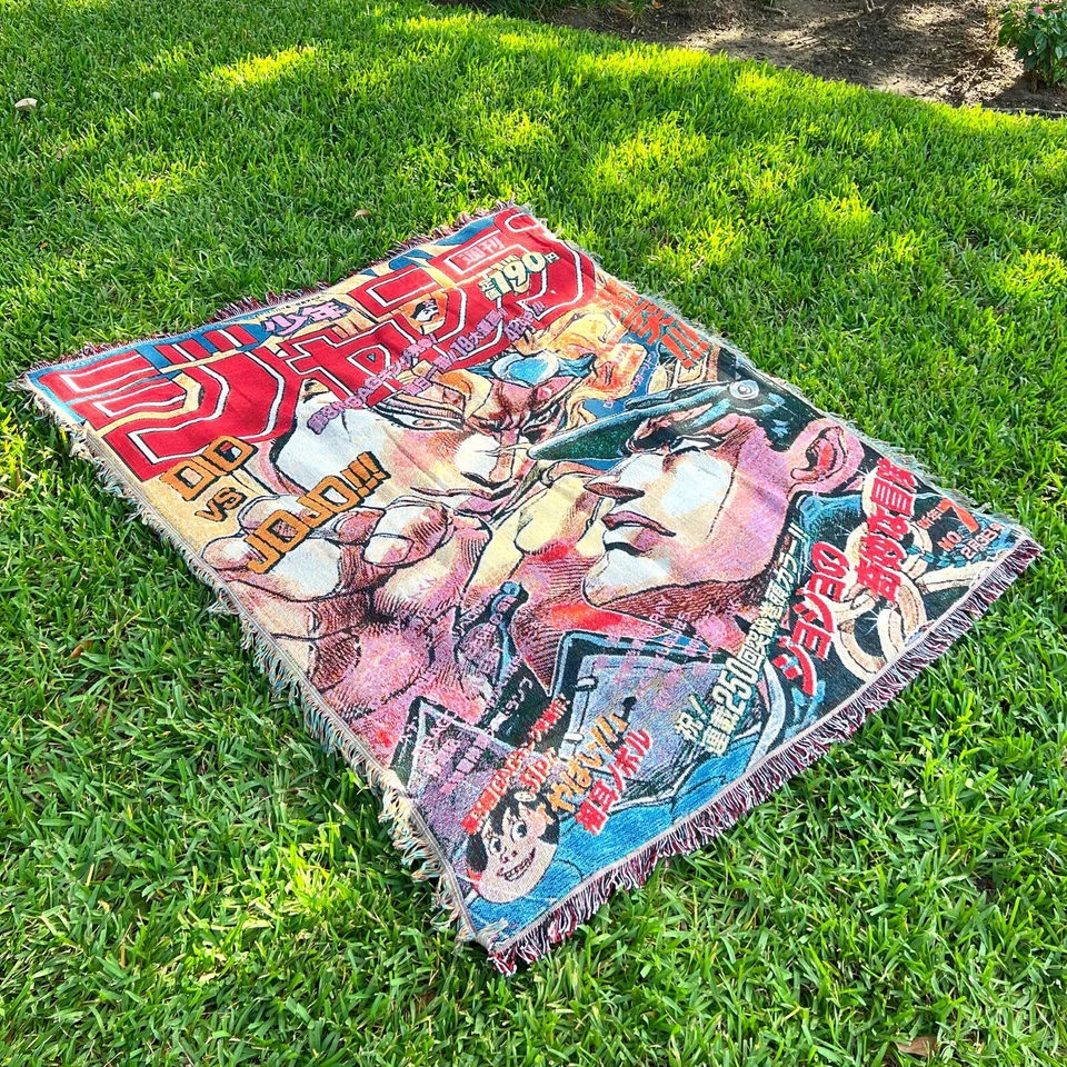 Anime Woven Tapestry JoJo's Bizarre Adventure Throw Blanket - Image 4 of 4
