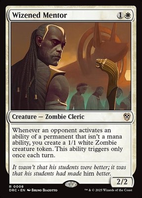 Wizened Mentor 8 R Normal DRC MTG NM
