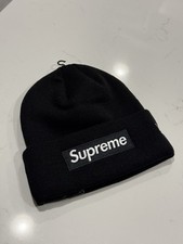 Supreme x New Era Box Logo Beanie Black Brand New w Tags