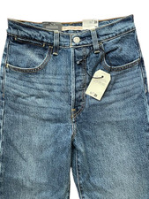 Levis Womens Ribcage Straight Ankle Button Fly Jeans 24 x 27 New with tags