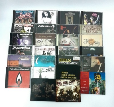 26 CDs Konvolut Rock Classic Rock & Alternative AC/DC Stones Smokie Eels Clapton