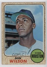 1968 Milton Bradley Win-A-Card Game Topps Baseball Don Wilson #77 Rookie RC s6a. rookie card picture