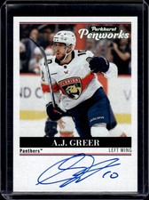 2025-26 Parkhurst #PW-AG A.J. Greer Penworks Auto Panthers