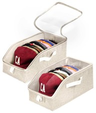 Hat Organizer for Baseball Caps, Hat Storage Holder Container for Closet Hold...