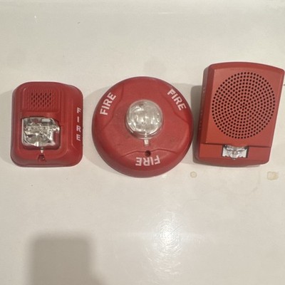 Wheelock System Sensor Simplex Fire Alarms Lot of 3 L1FHSK3 P2RL N64-2300-003