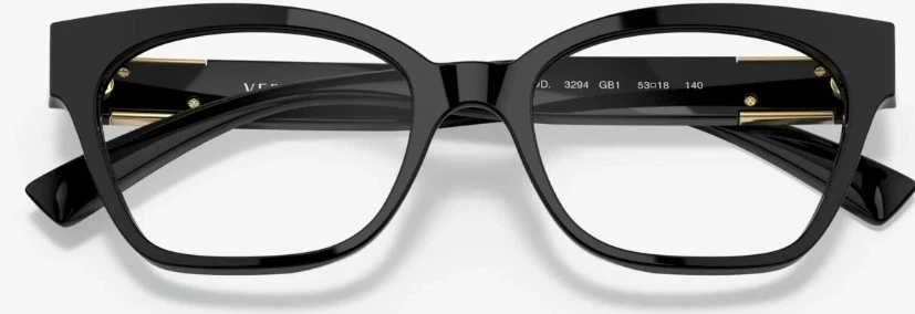 Auténticas MARCAS MUJER VERSACE VE3294 NEGRAS 53-18-140.SIN ESTUCHE. Foto 4 de 4