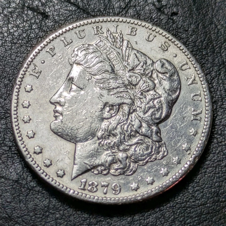1879-S $1 Silver Morgan Dollar Die Chip Error Large S Mint Mark Die Scratches - Image 4 of 4