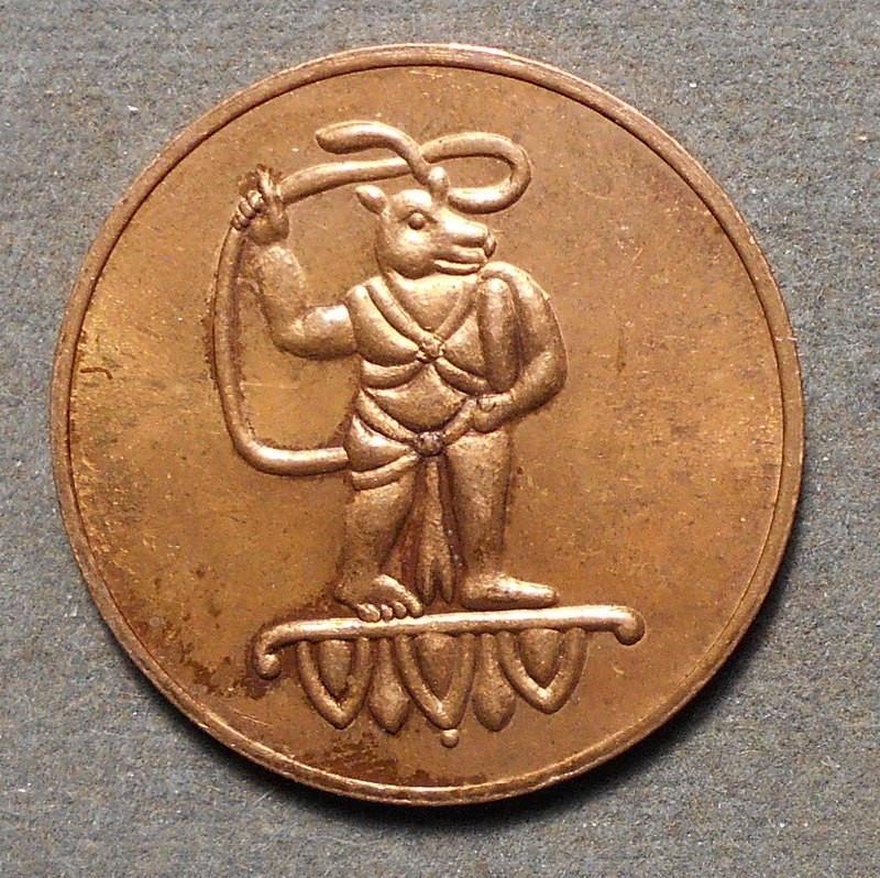 E006 Fort Worth, Texas, B. Max Mehl, Numismatist, Good Luck Be With You Lasso