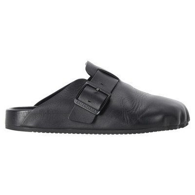Balenciaga Sunday Mules Aus Schwarzem Kalbsleder Männlich Schwarz 40