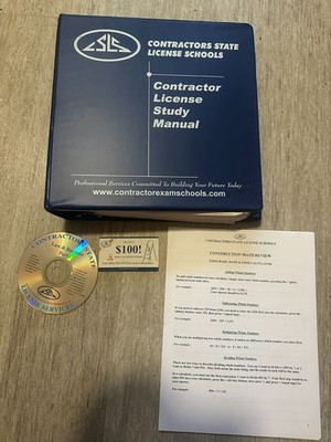 Contractors State License School Services Transfer + Study Manual 