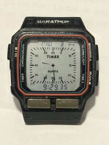 Rare/Vintage - 1980s - Timex Marathon Digital 'Analog' Watch