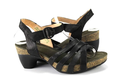 Think Gr.36 Damen Sandalen Sandaletten Slipper Leder Schwarz Sommer TOP R 454 - Bild 1 von 4