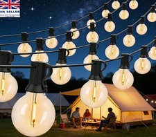 Festoon Garden Light Outdoor String Lights Mains Powered G40 LED Bulbs 50- 400FT