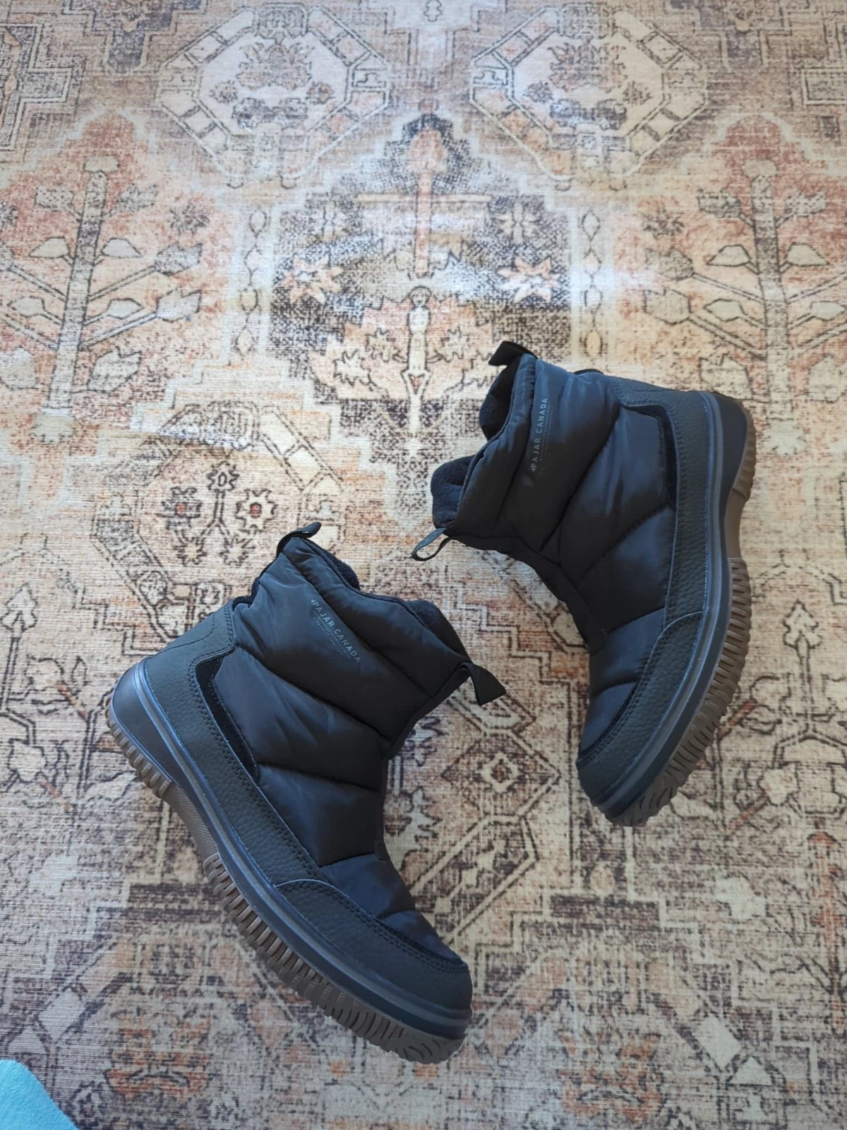 Men Pajar Canada Waterproof Insulated Black Boots Size 8 New