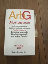 Arbeitsgesetze ArbG Beck-Texte 103. Auflage 2...