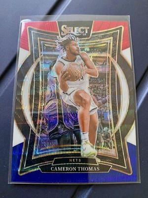 Panini Select 24-25 Cameron Thomas Brooklyn Nets #50 Tri Color Prizm - NEW
