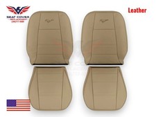 Fundas de asiento de cuero genuino para Ford Mustang V6 1999-2004 color tostado