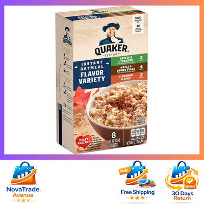Quaker Instant Oatmeal Flavor Variety Breakfast (8 packets per box)