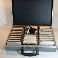 Vintage SONY METALLIC 46 60 TYPE IV CASSETTE TAPE USED LOT CASE X24 +