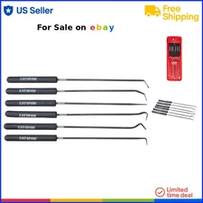 Tool Set Black 6-Piece Adjustable Hooks and Picks for Automotive and Electric...