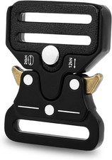 1-1/4" 2 Pack Heavy Duty Tactical Belt Buckle, Metal Tactical Buckle Quick Relea