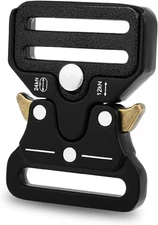 1-1/4" 2 Pack Heavy Duty Tactical Belt Buckle, Metal Tactical Buckle Quick Relea