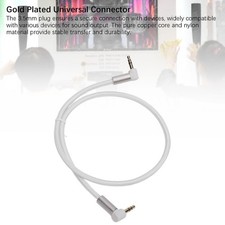 3.5mm Sound Cable 90 Degree Right Angle Stereo Auxiliary Cord for Headphone