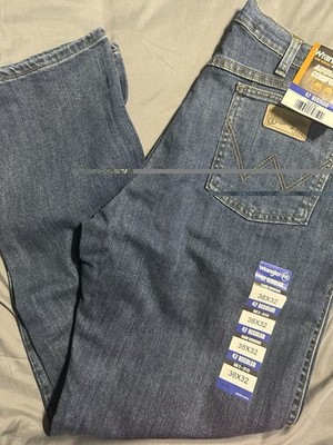 Wrangler FR CAT 2 Regular Fit Dark Wash Blue Denim Straight Leg 5-Pocket Jeans
