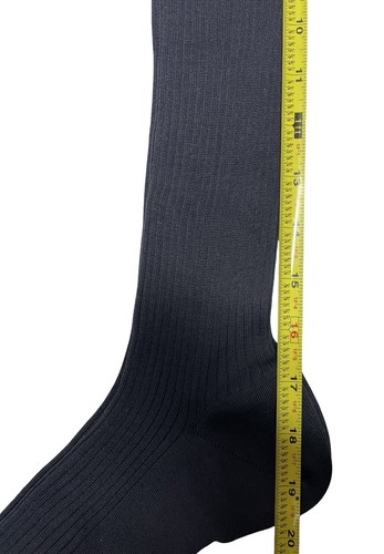 Vintage Dore Luxury Navy Socks Made In France 100% Scottish Lisle Large 10.5-12 - Imagen 7 de 8