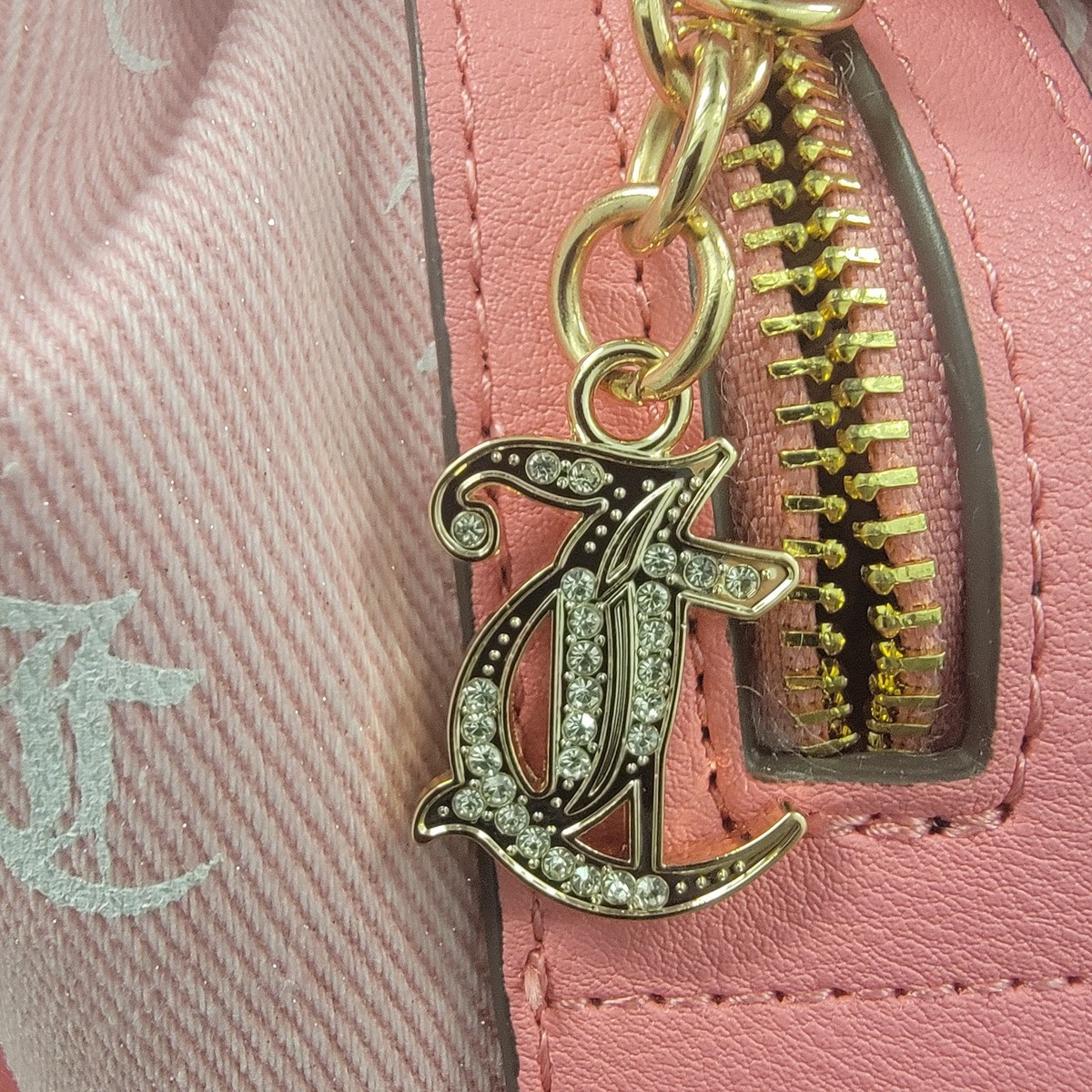 NEW! Juicy Couture Pink & White Glitter \