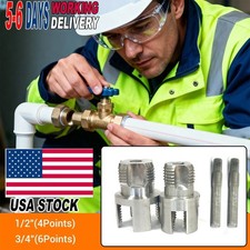 2Pcs 1/2'' 3/4'' Water Pipe Integrated Internal  External Pipe Threading Tool