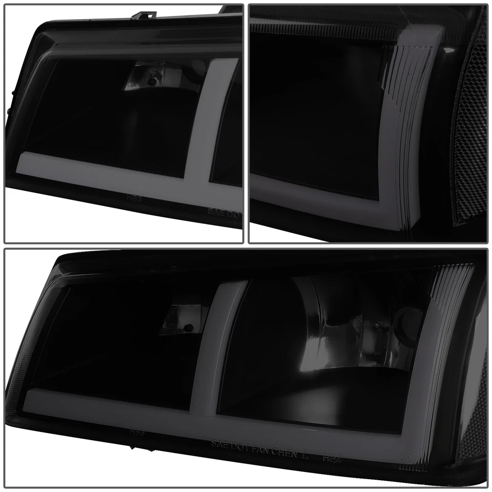 [F-LED DRL]FOR 03-07 雪佛兰多 SILVERADO AVALANCHE 头灯头灯烟熏/清仓 — 第 4/4 张图片