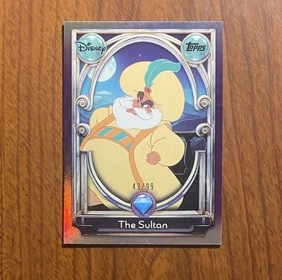 2025 Topps Disney Wonder #132 The Sultan Purple Foil /99 Aladdin