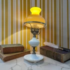 Vintage Milk Glass Lamp