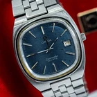 **Vintage 1979 w/Box** OMEGA Seamaster Cal.1342 Quartz Push Crown Navy 35mm Mens