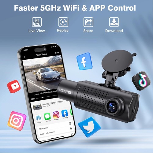 X5 4K Dash Camera: 360° Coverage & 24/7 Monitoring with Free 64GB Storage - Picture 4 of 10