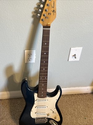 ​Jay Turser USA 5弦ベース【メイプル1ピースネック】希少　MOD Jay Turser Electric Guitar Blue Strat Style Six String Instrument