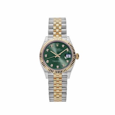 Rolex Datejust 31 278273 'Ladies' Stainless Steel Yellow Gold Olive Green