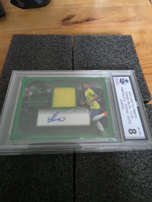 2022 Leaf Ultimate Emerald Thiago Silver Patch/Auto 11/21 MGC 8 (Not PSA)