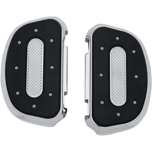 Marche-pieds passager Kuryakyn Heavy Industry chrome pour moto de tourisme