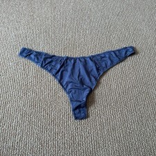 Skims Steel Blue Thong, Size 3X NWT