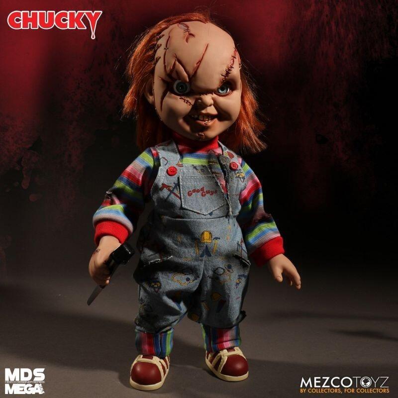 Mezco Bride of Chucky 15 Inch Talking Scarred Chucky Figure With Sound - NEW - Image 4