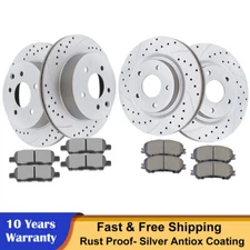 Front Rear Disc Brake Rotors Pads Brakes for 2014 2015 2016 2017 Nissan Rogue