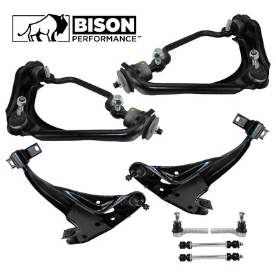 Bison Performance 8pc Front Control Arm Sway Bar TieRod End Kit For Ford Mercury